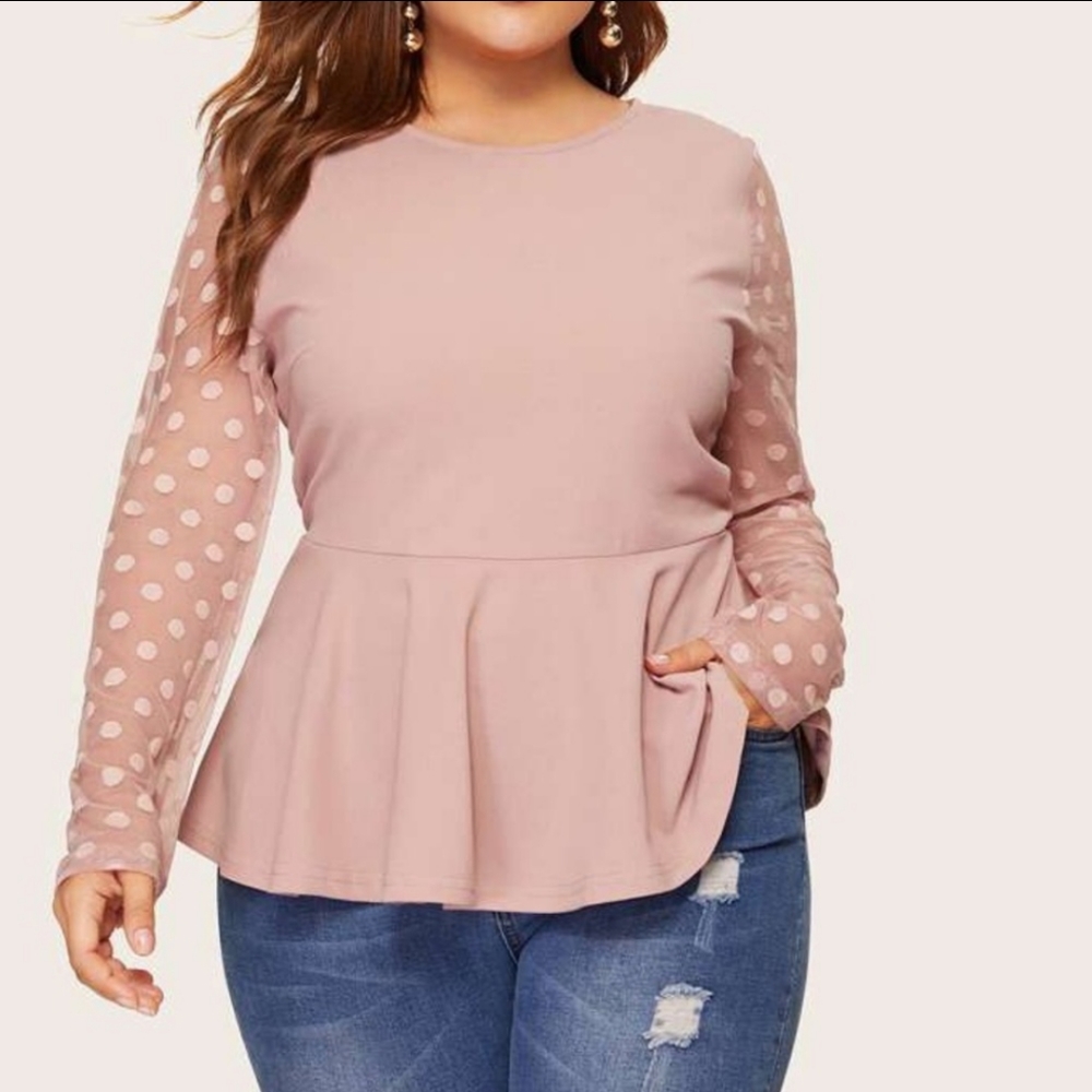 Plus Peplum Top